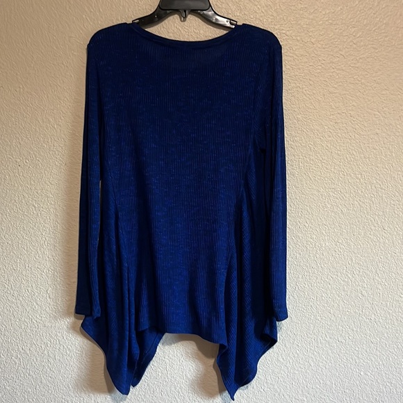 a.n.a Dark Blue Ribbed Tunic - Picture 4 of 7